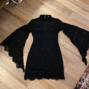 Lace Bell Sleeve Dress